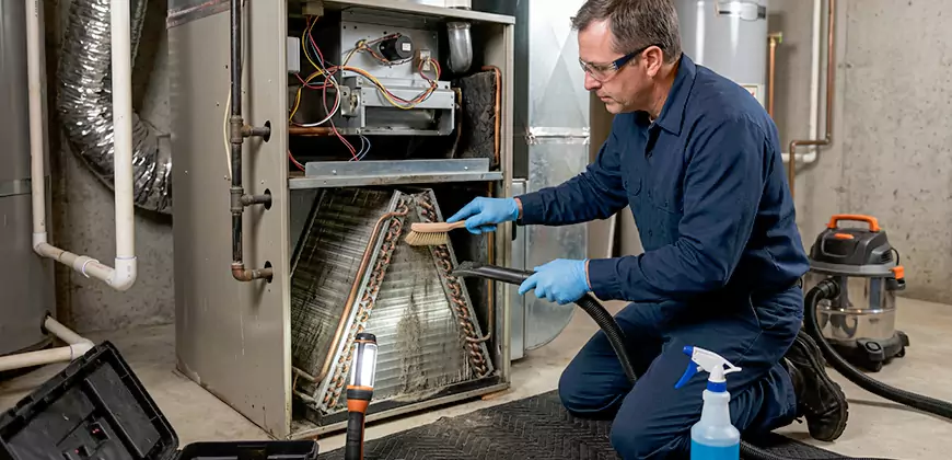 Furnace Coil Cleaning in Poway