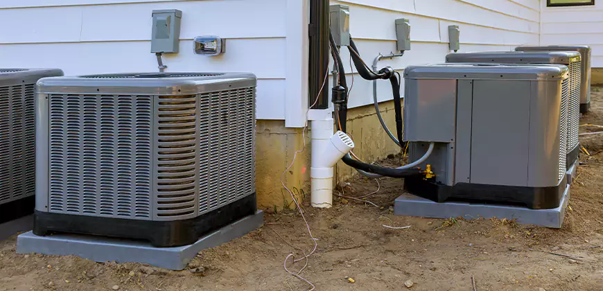 Central Air Condenser Setup in Poway